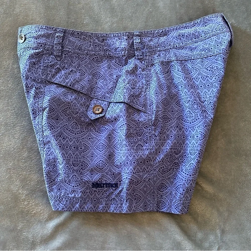 MARMOT Purple Floral Shorts Size 10